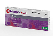 Марфлоксин, для собак, 20 мг, 1 т