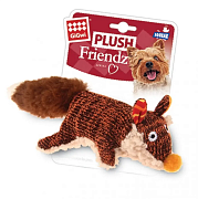 Игрушка для собак GiGwi Plush Friendz, Лиса с пищалкой, 9 см