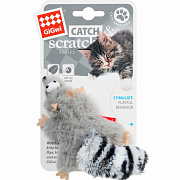 Игрушка для кошек GiGwi Catch&Scratch, Енот с кошачьей мятой, 8 см