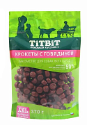 Лакомство для собак TiTBiT, крокеты с говядиной, 370 гр