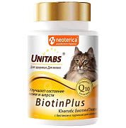 Витамины Unitabs BiotinPlus, для кошек, 120 т