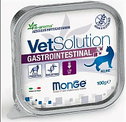 Влажный корм для кошек Monge VetSolution Gastrointestinal, при проблемах с пищеварением, банка, 100 гр