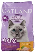 Сухой корм для кошек Catland, c курицей и уткой, 1.3 кг