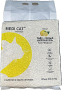 Наполнитель Medi Cat Premium, тофу, лимон, 6.8 л