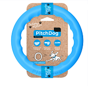 Игрушка для собак PitchDog, кольцо для апортировки, 20 см, голубой